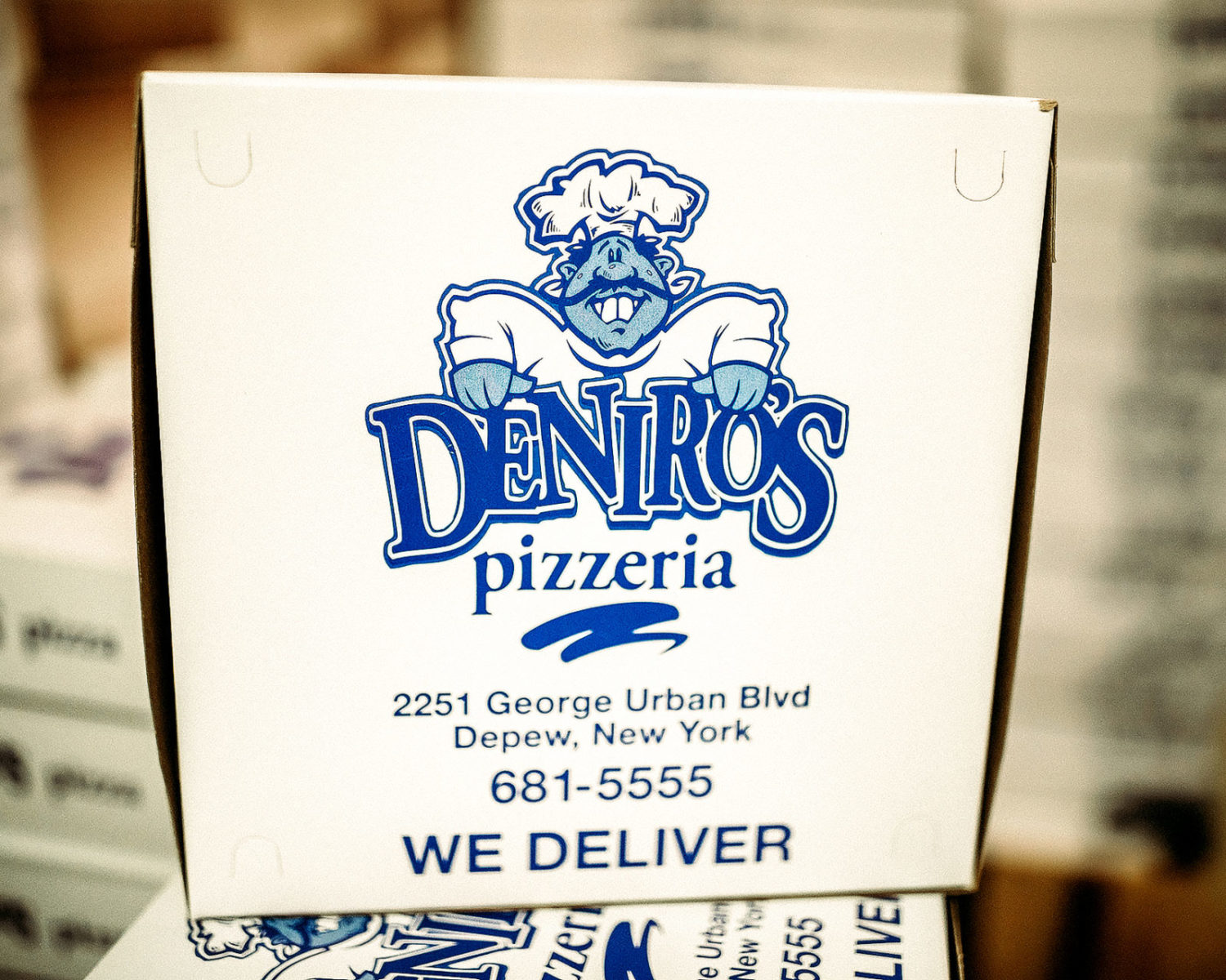 Deniros Pizza Depew NY Pizza Box
